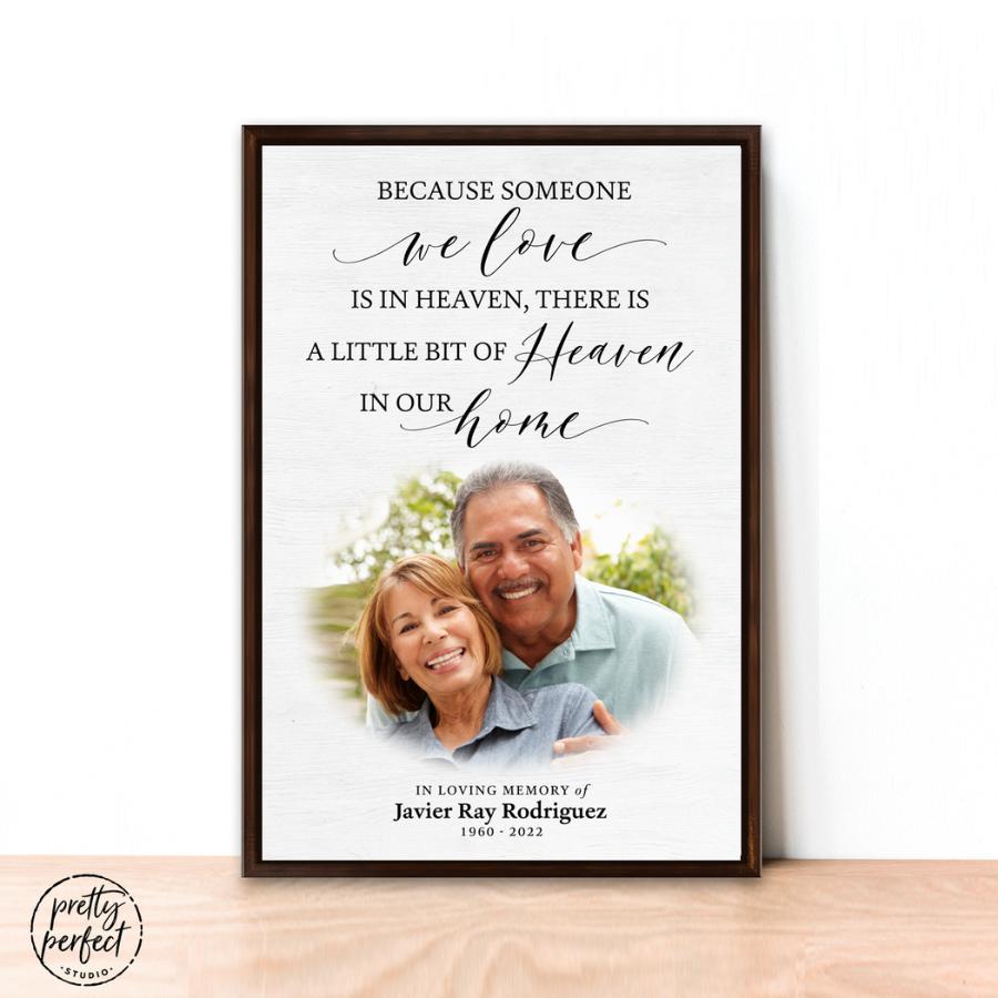 Personalized Memorial Gift, In Loving Memory Sign Picture, Loss of a Father, Sympathy Gift Loss of Grandpa, Husband Remembrance Gift