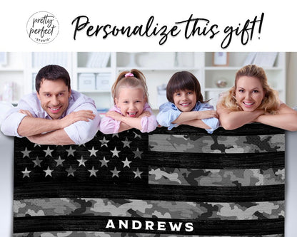 Personalized Military Blanket