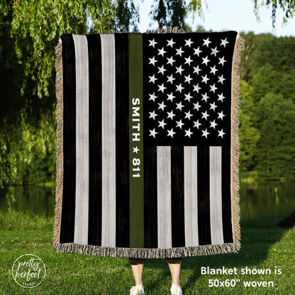Personalized Military Blanket