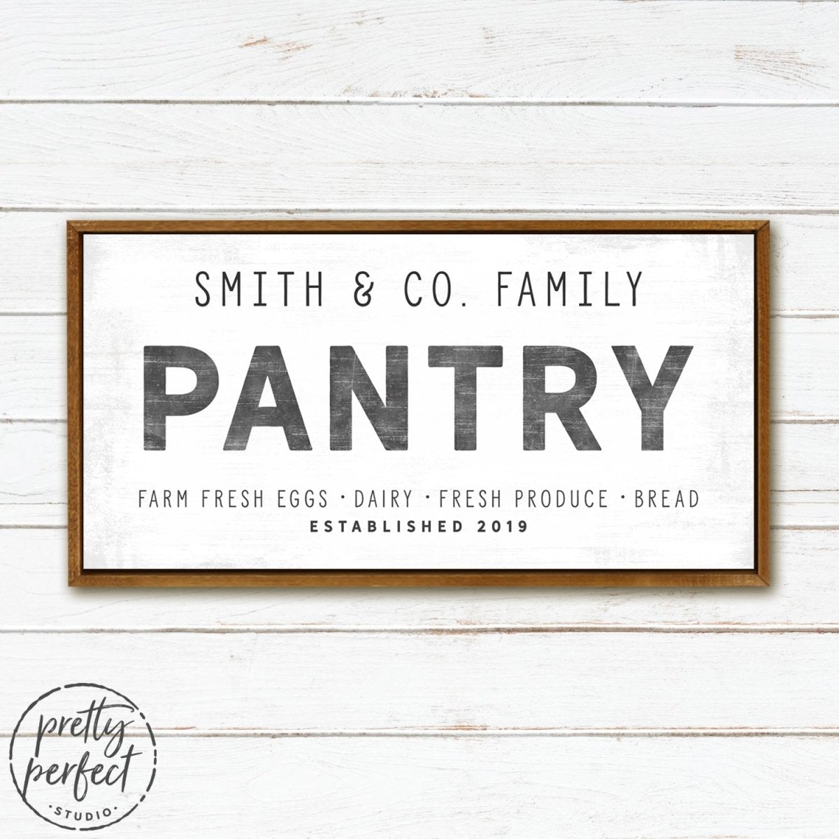 Personalized Pantry Sign With Name & Established Date - Pretty Perfect Studio