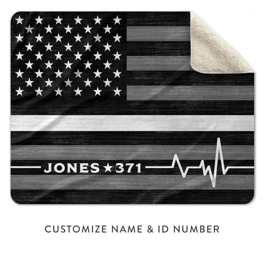Personalized Throw Blanket for EMT Paramedics - Pretty Perfect Studio