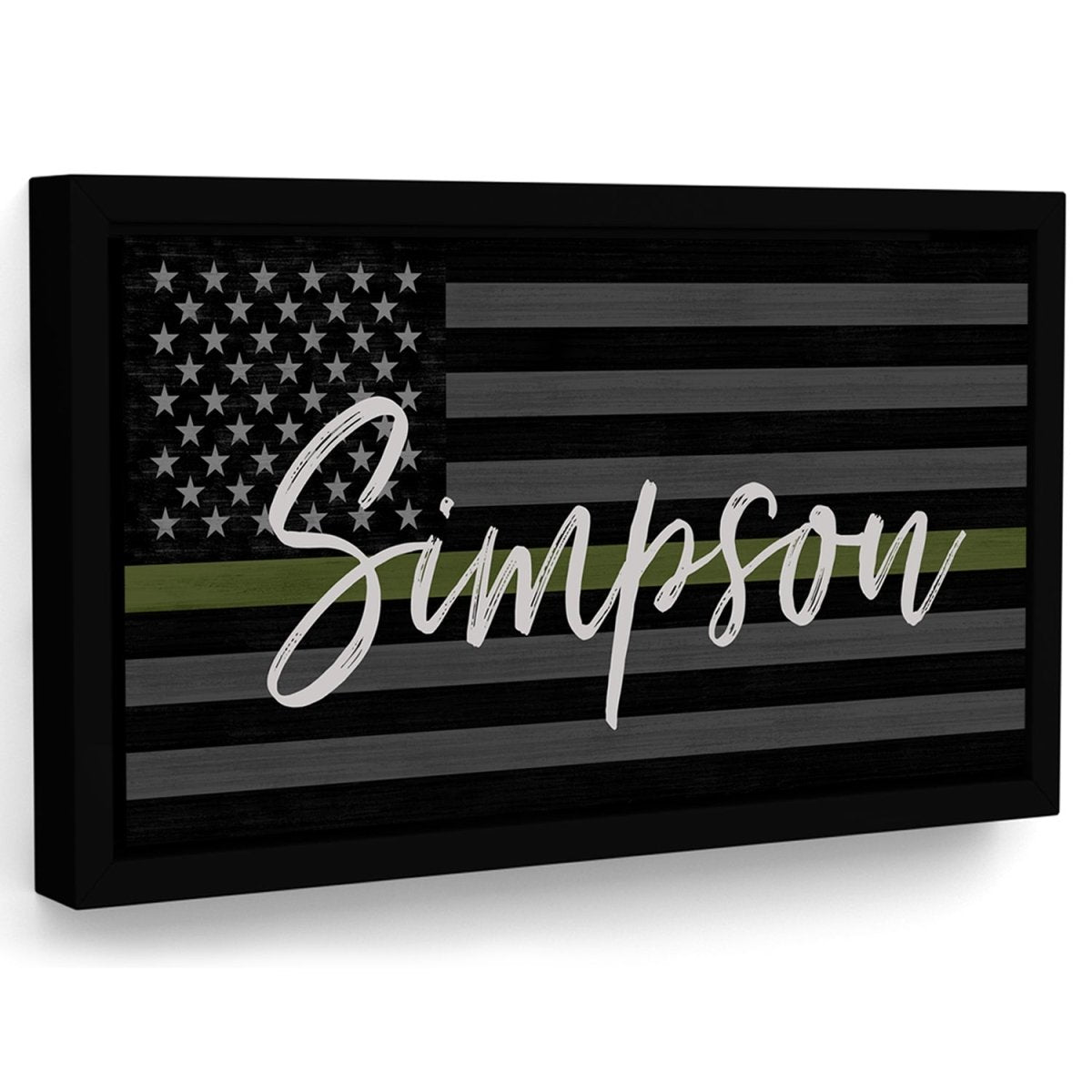 Personalized US Military Flag Sign - Pretty Perfect Studio