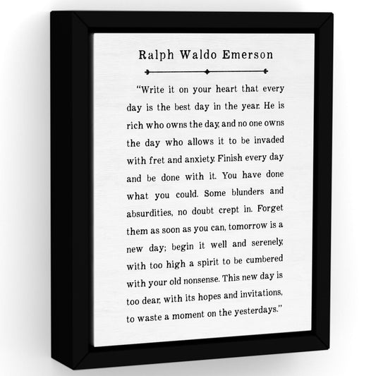 Ralph Waldo Emerson Quote Write It On Your Heart