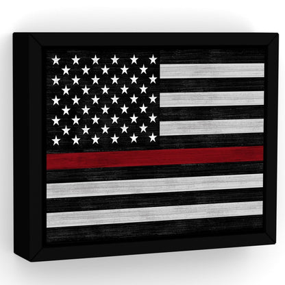 Red Line Flag Sign for Firefighters - Pretty Perfect Studio