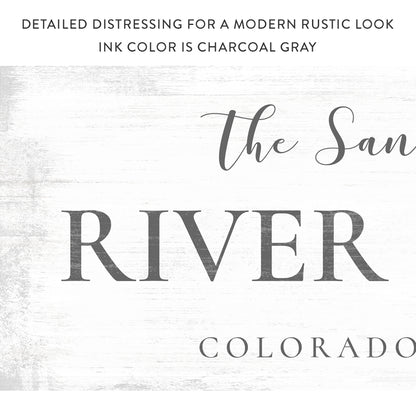 Custom River House Sign | Personalized River House Canvas Wall Art