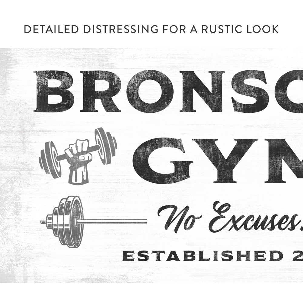 Custom Gym Sign With A Modern Rustic Look - Pretty Perfect Studio