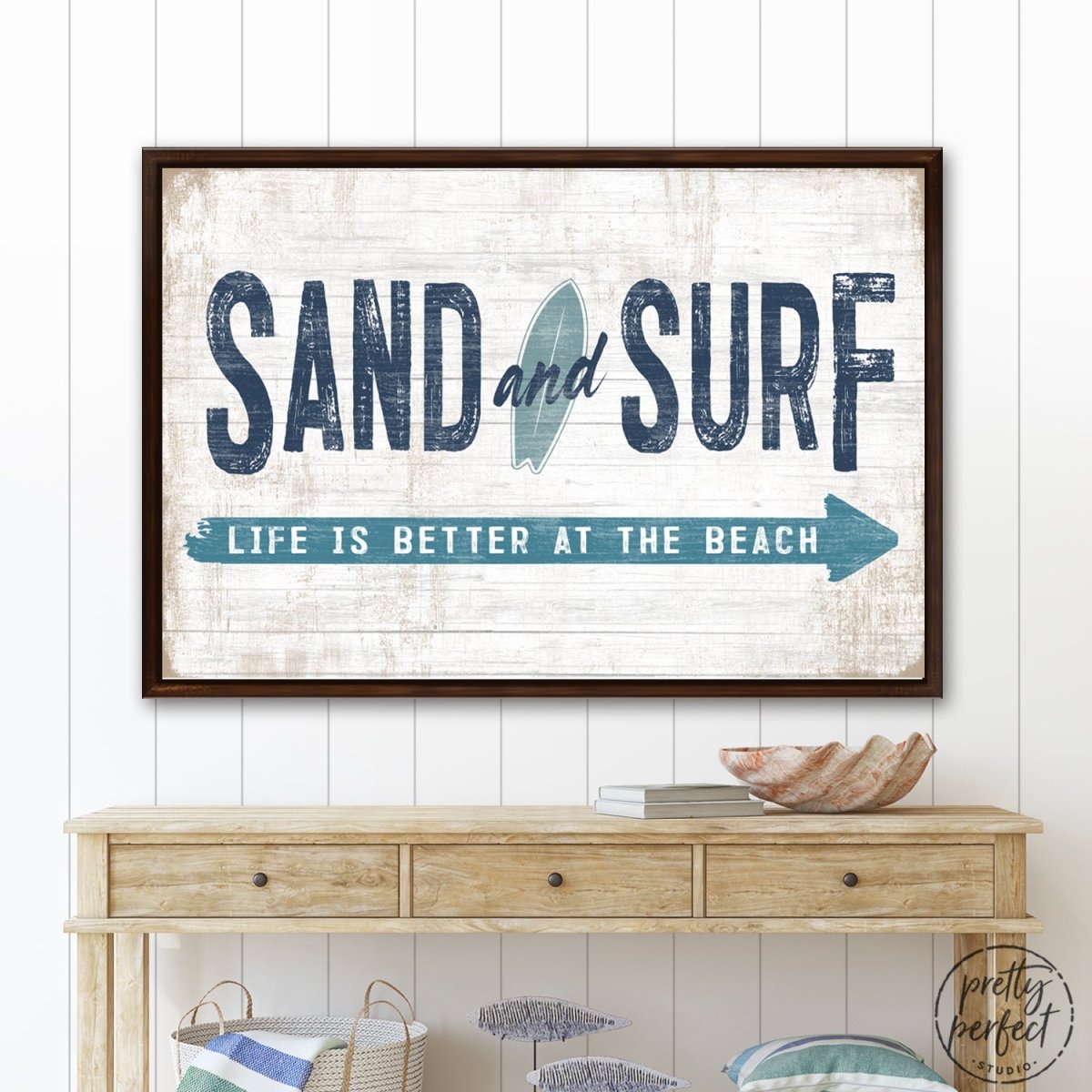 Sand and Surf Personalized Beach House Sign