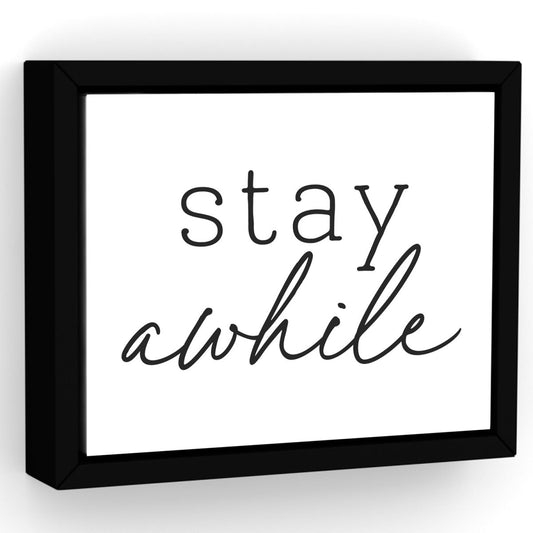 Stay Awhile Canvas Wall Art - Pretty Perfect Studio