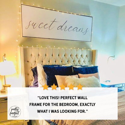 Customer product review for sweet dreams sign by Pretty Perfect Studio