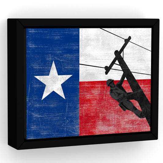 Texas Lineman Wall Art - Pretty Perfect Studio