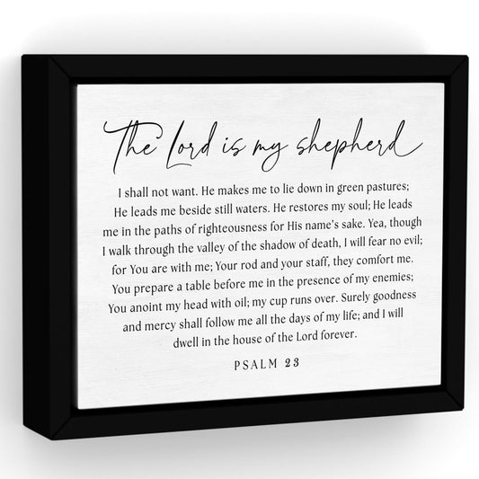 The Lord Is My Shepherd Painting Psalm 23 Canvas