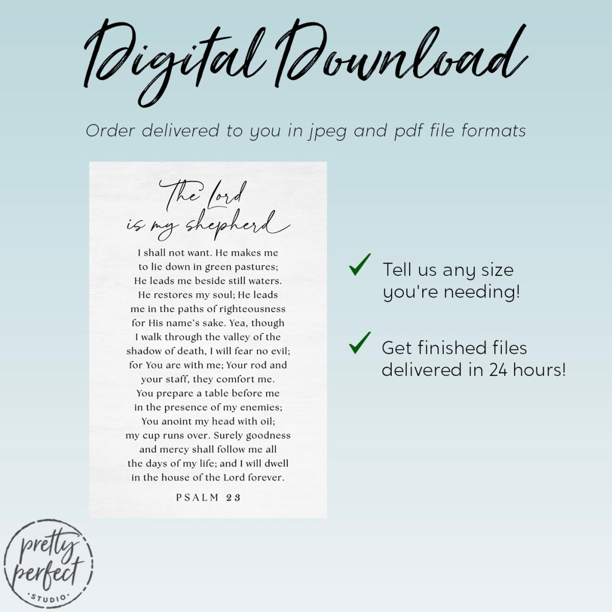 The Lord Is My Shepherd Wall Art Psalm 23 Framed Print – Pretty Perfect Studio the-lord-is-my-shepherd-wall-art-psalm-23-framed-print-pretty-perfect-studio