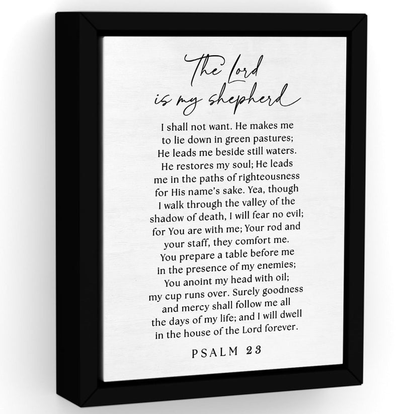 Psalm 23 Wall Art | The Lord Is My Shepherd Canvas Print – Pretty ...