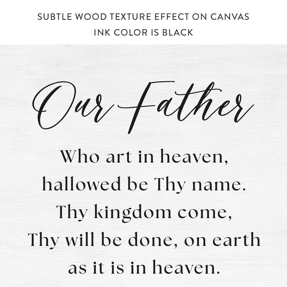 The Lord's Prayer Sign Our Father Prayer Print