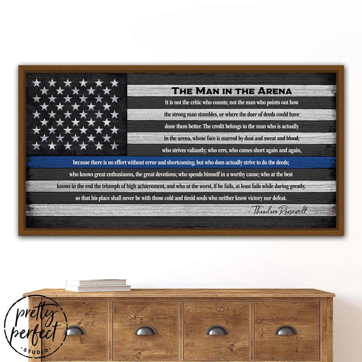 Thin Blue Line flag w/End of Watch hotsell quote