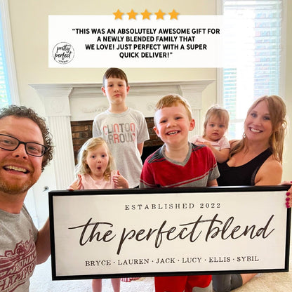 Customer product review for personalized perfect blend sign by Pretty Perfect Studio