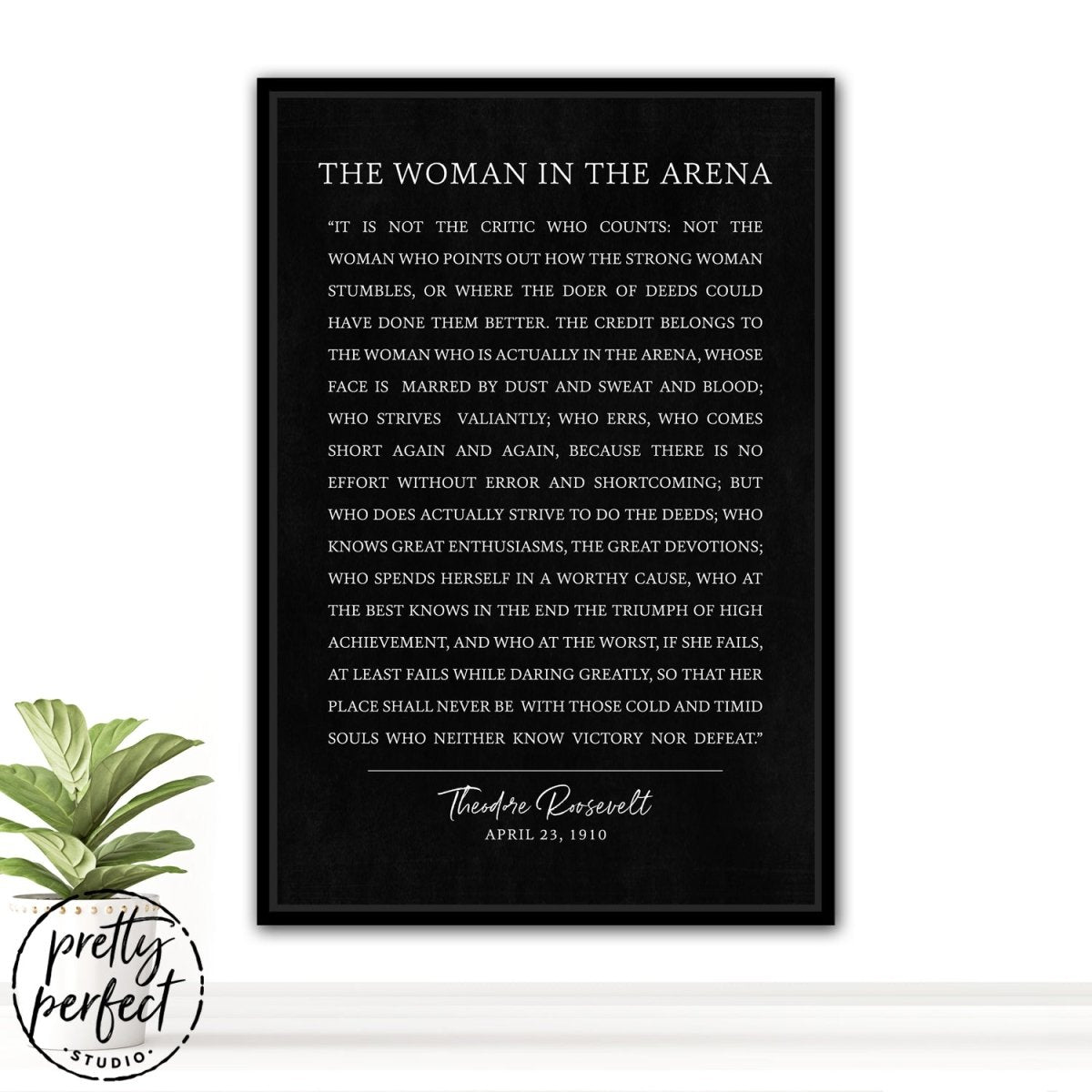 The Woman In The Arena Canvas