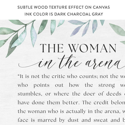 The Woman In The Arena Floral Print