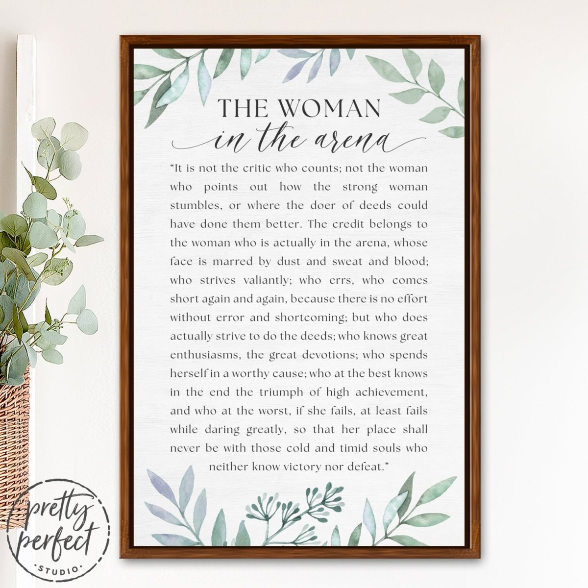The Woman In The Arena Floral Print