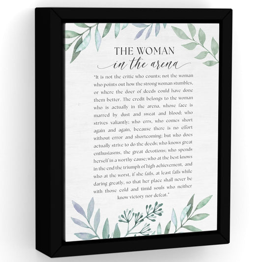 The Woman In The Arena Floral Print