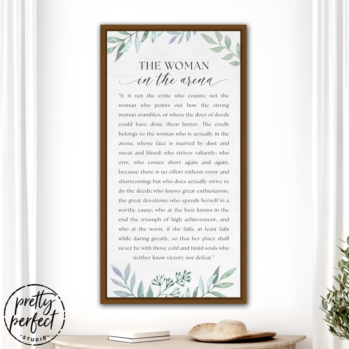 The Woman In The Arena Floral Print