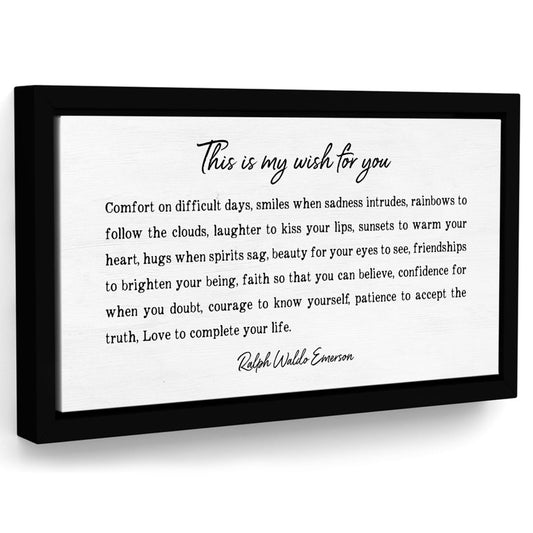 This Is My Wish For You Poem by Ralph Waldo Emerson