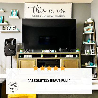 Customer product review for this is us sign by Pretty Perfect Studio