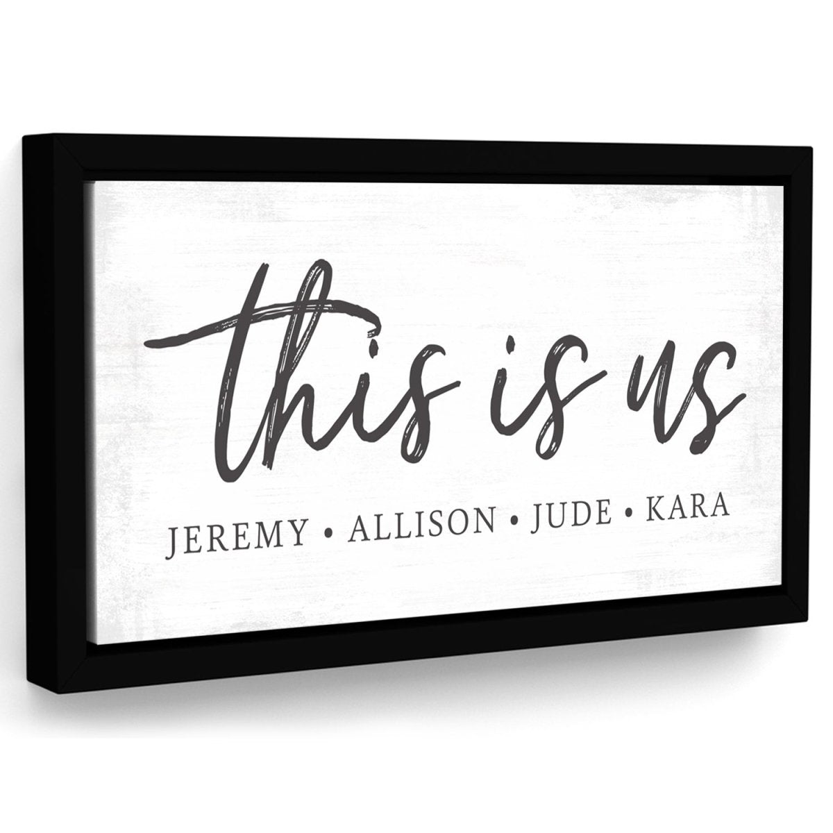 This Is Us Personalized Canvas Wall Art - Pretty Perfect Studio