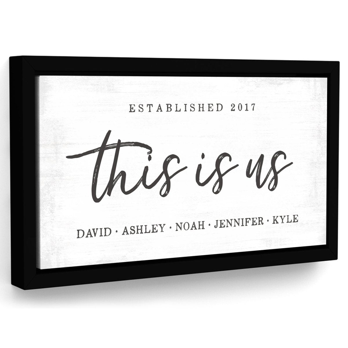 This Is Us Sign Personalized With Family Name & Date - Pretty Perfect Studio