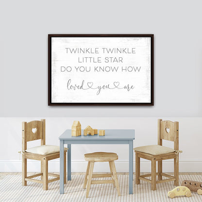 Twinkle Twinkle Little Star Sign in Nursery - Pretty Perfect Studio