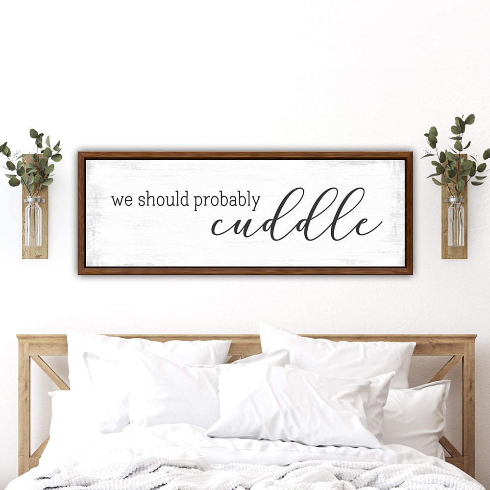 We Should Probably Cuddle Bedroom Decor for Master Bedroom - Pretty Perfect Studio