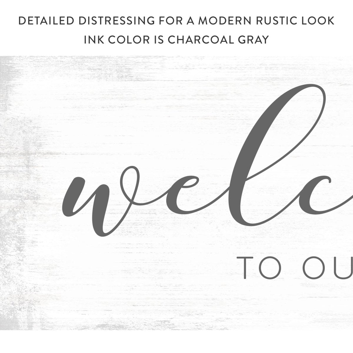 Welcome to Our Beautiful Chaos Sign With Modern Rustic Look - Pretty Perfect Studio