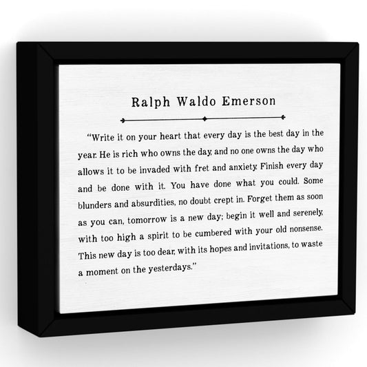 Write It On Your Heart Poem by Ralph Waldo Emerson