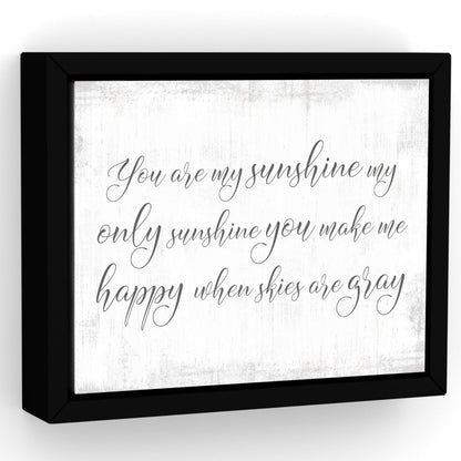 You Are My Sunshine Sign, My Only Sunshine Wall Art - Pretty Perfect Studio